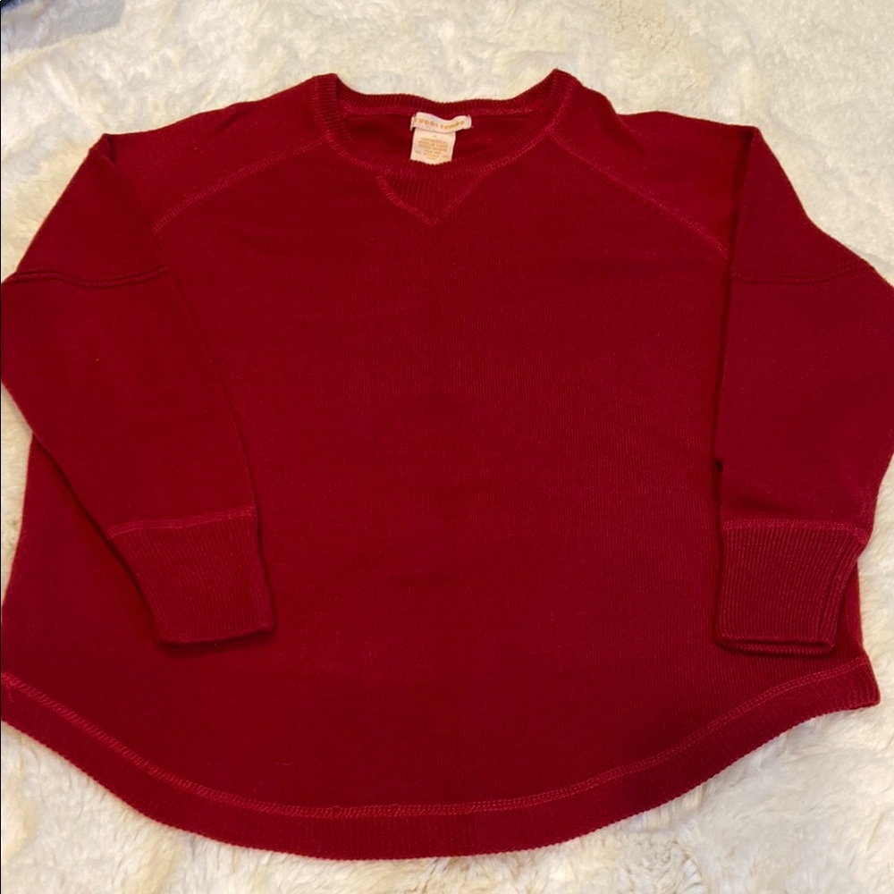 Sweet Romeo Red Sweater with 3/4 Sleeves